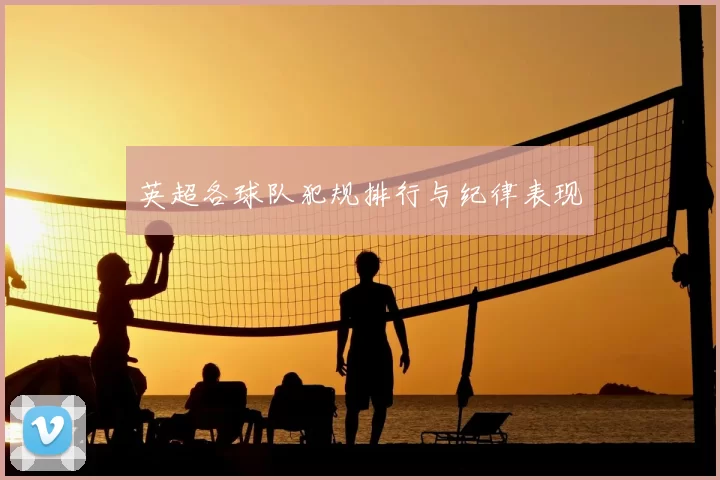 英超各球队犯规排行与纪律表现